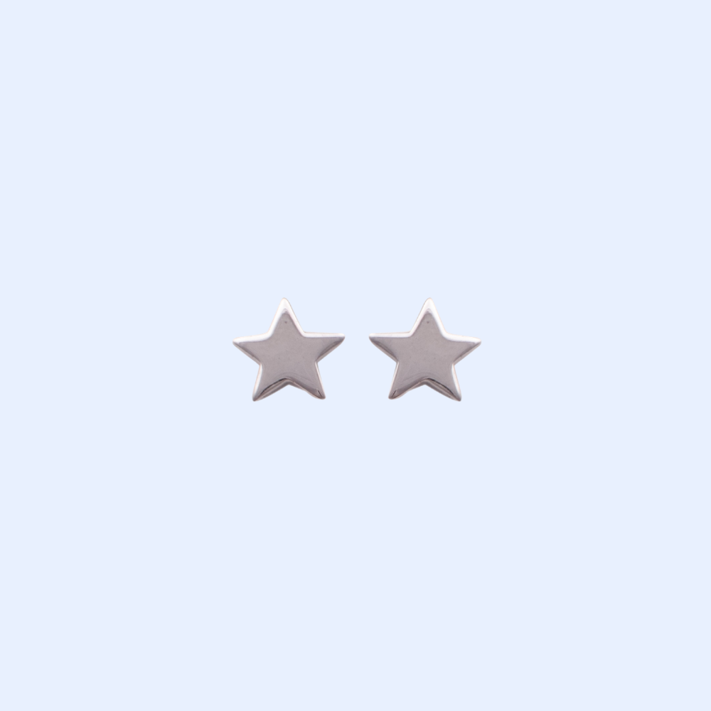 Silver Star Earrings
