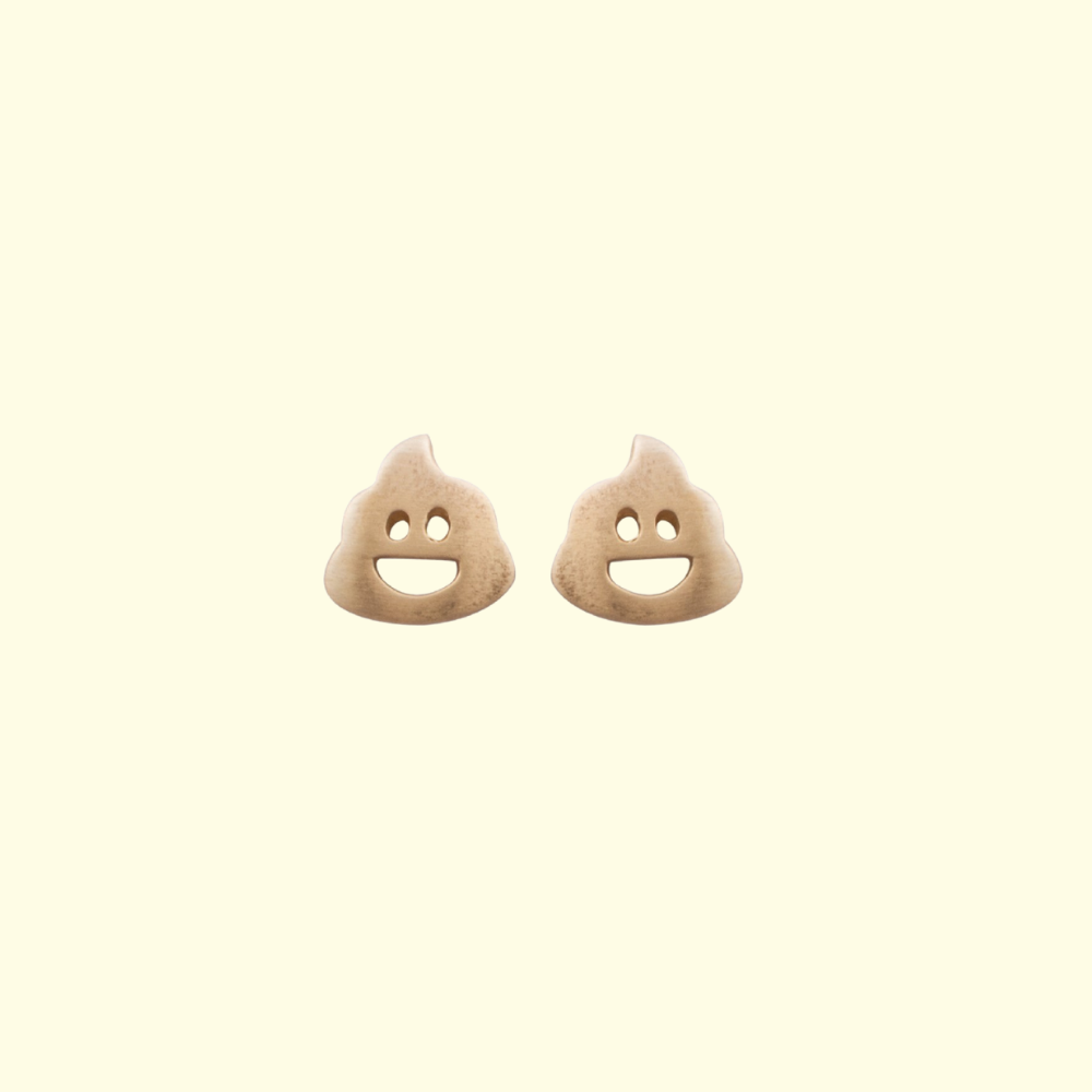 Poop Emoji Earrings