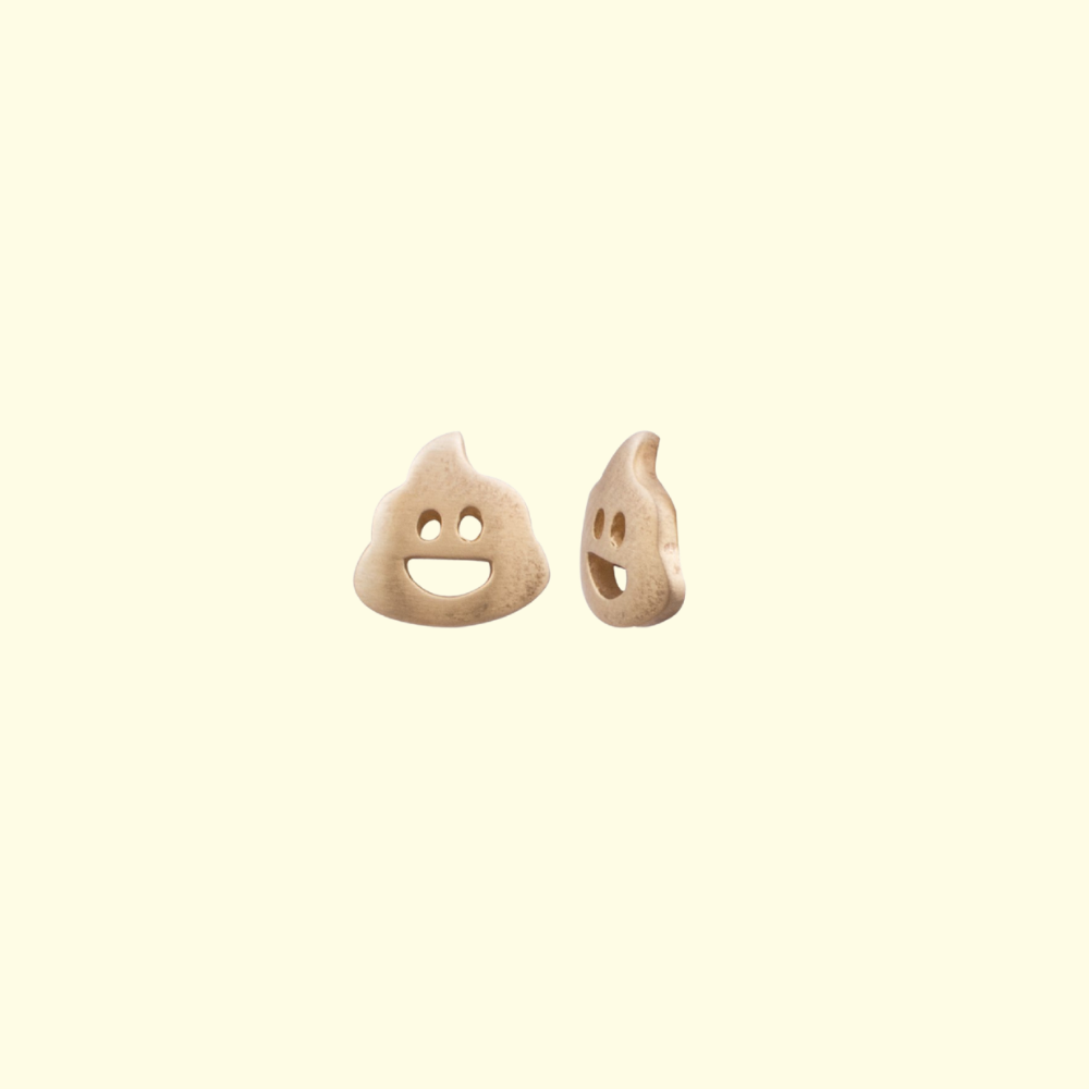 Poop Emoji Earrings