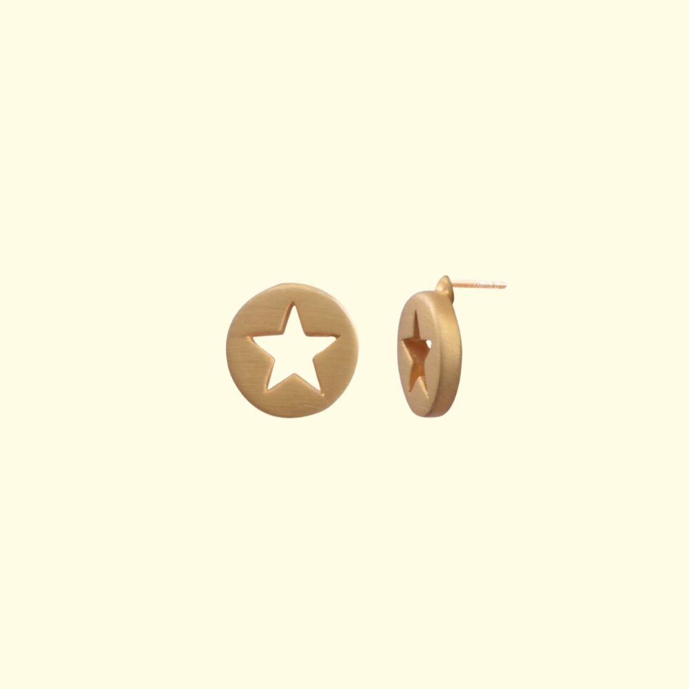 Hollow Star Earrings