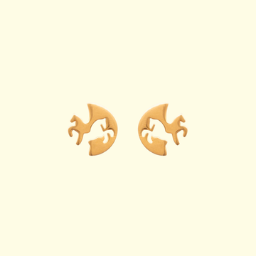 Abstract Horse Earrings