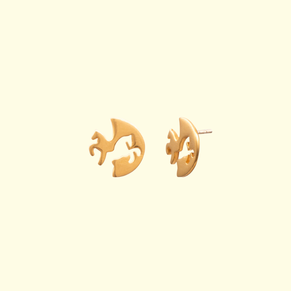 Abstract Horse Earrings