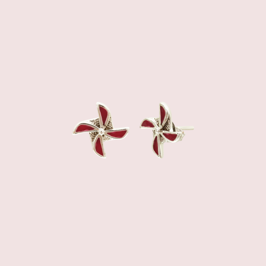 Fan Wheel Earrings