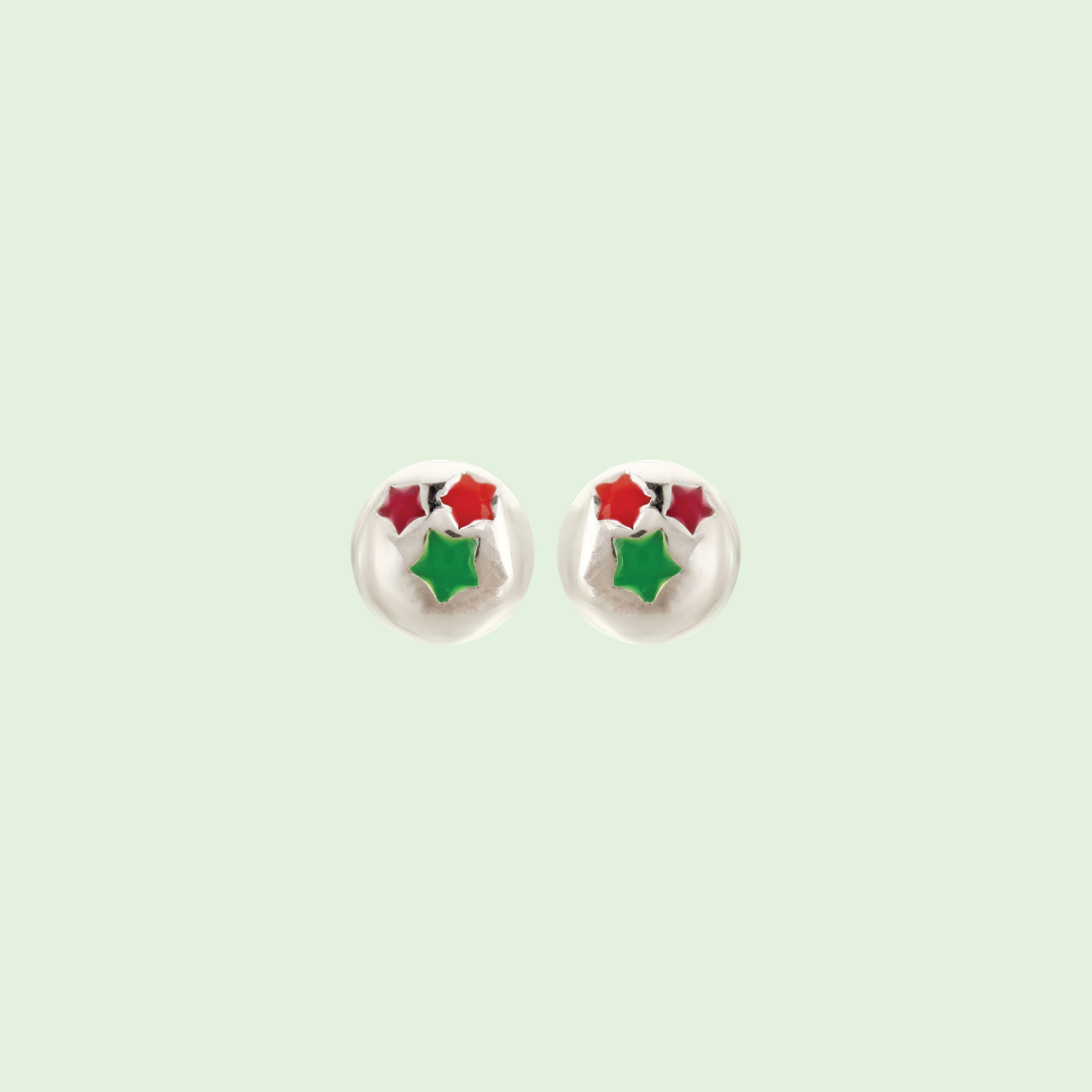 Starry Round Earrings