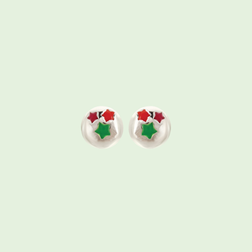 Starry Round Earrings