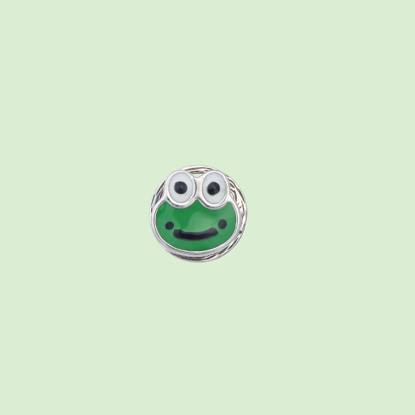 Green Frog Kurta Buttons