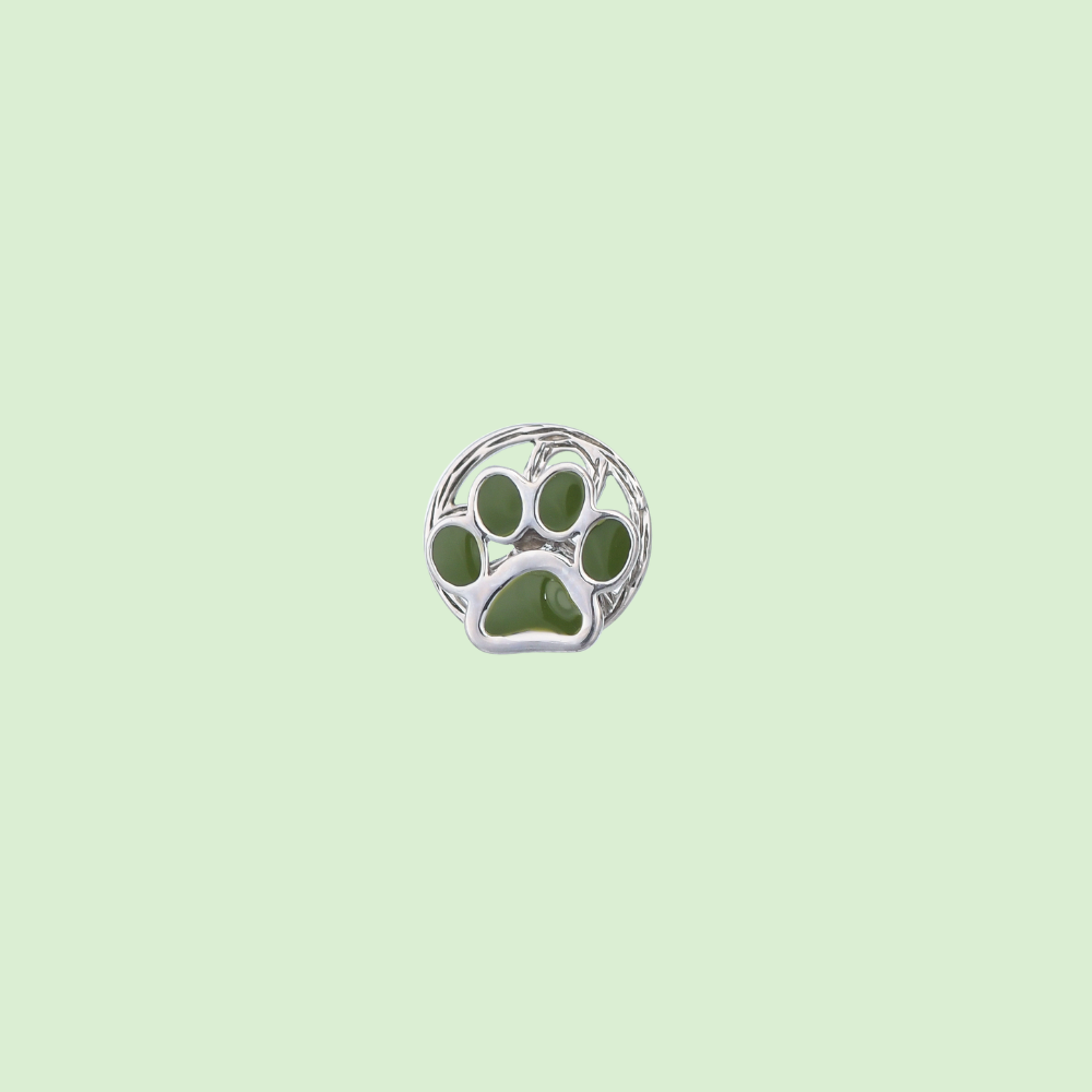 Green Paw Kurta Buttons
