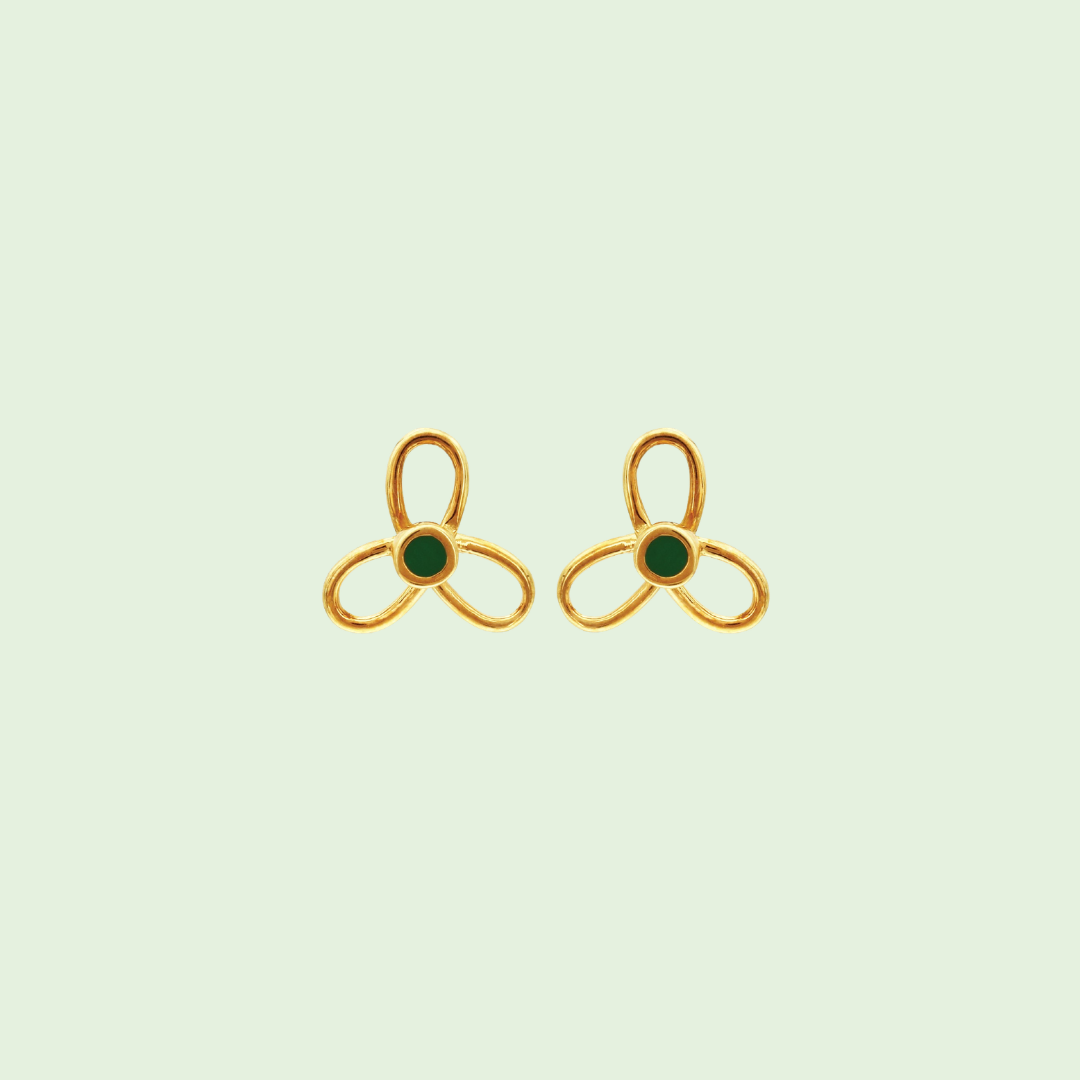 Fan Shaped Earrings