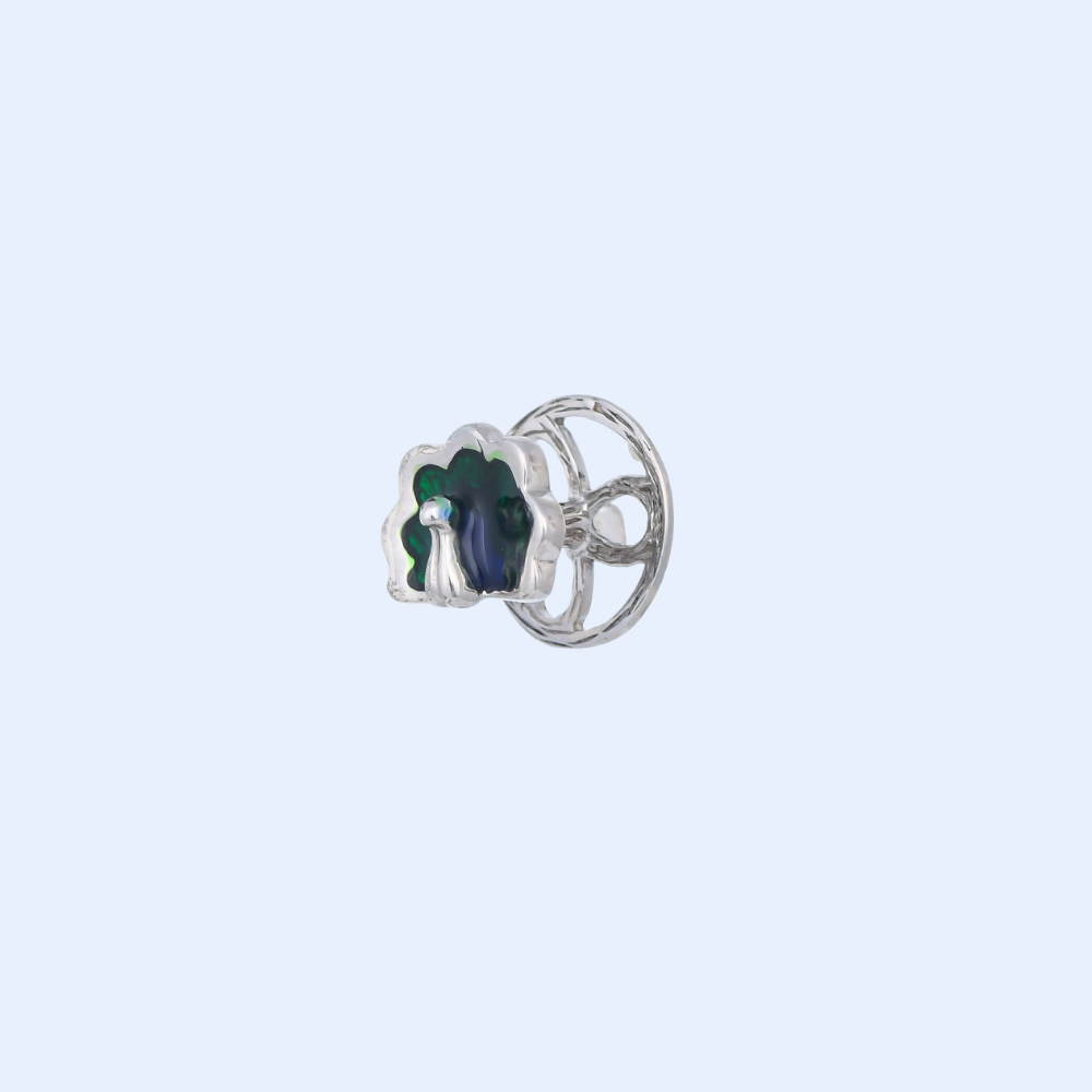Green Peacock Kurta Buttons