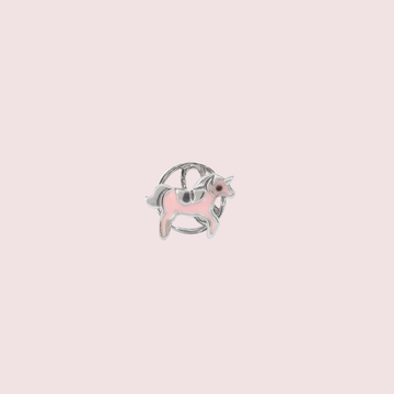 Pink Unicorn Kurta Buttons