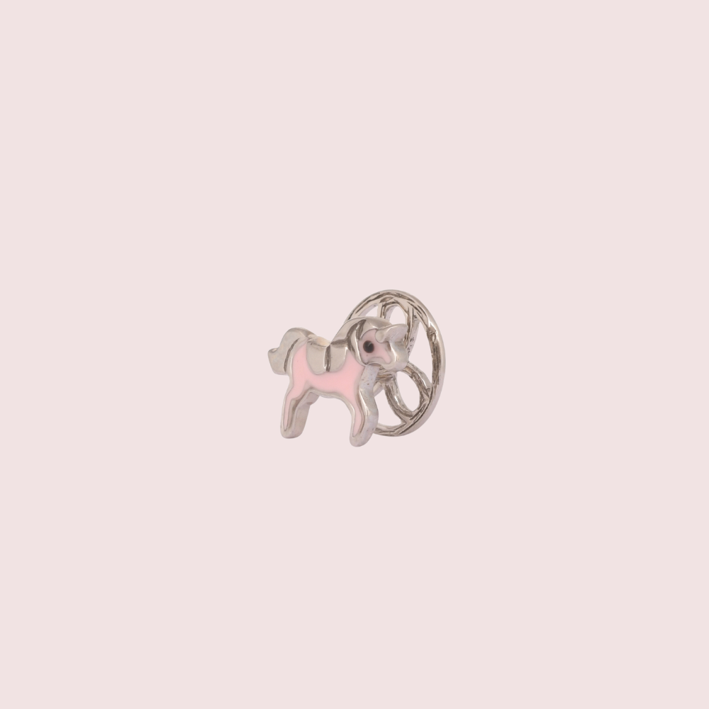 Pink Unicorn Kurta Buttons
