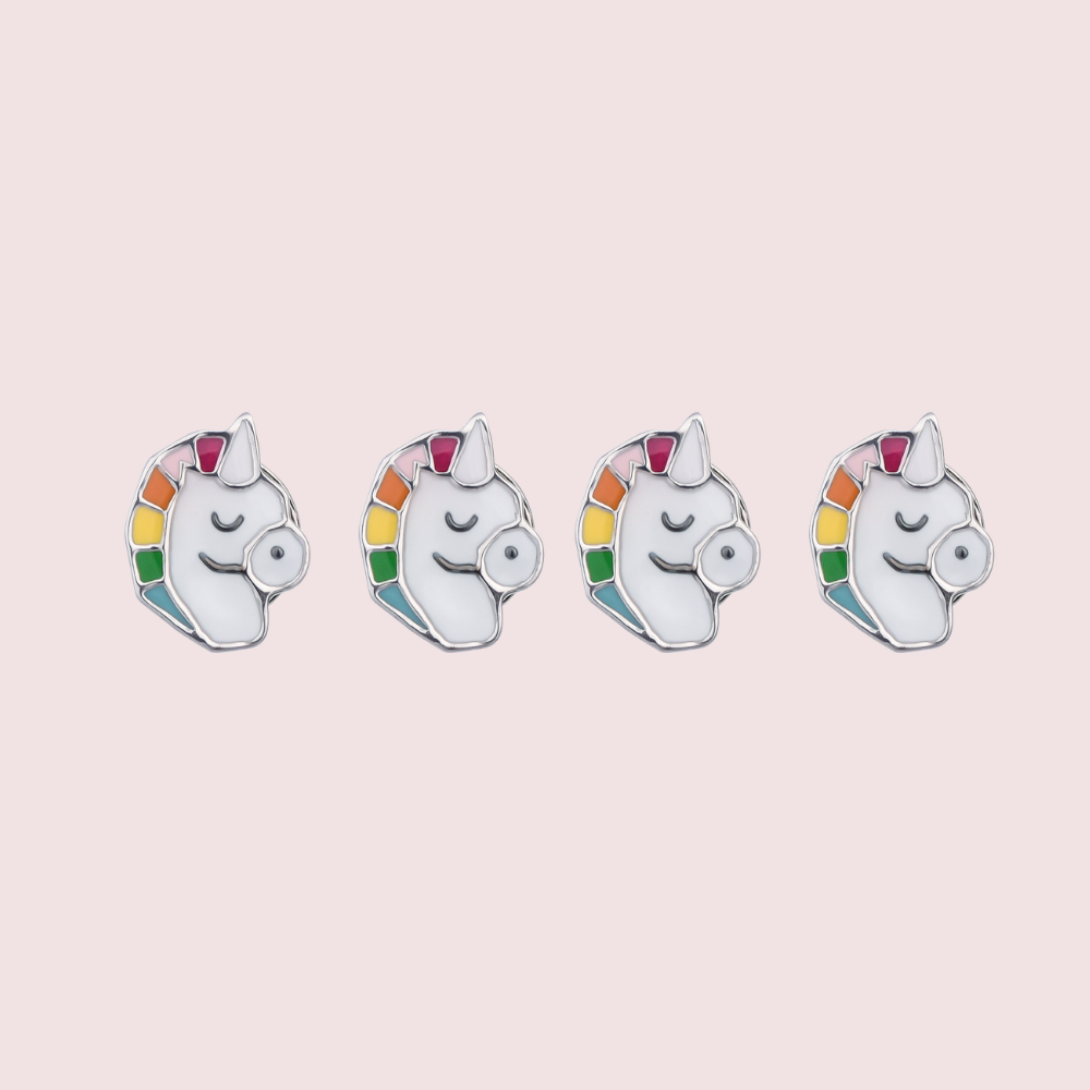 Multicolor Unicorn Kurta Buttons