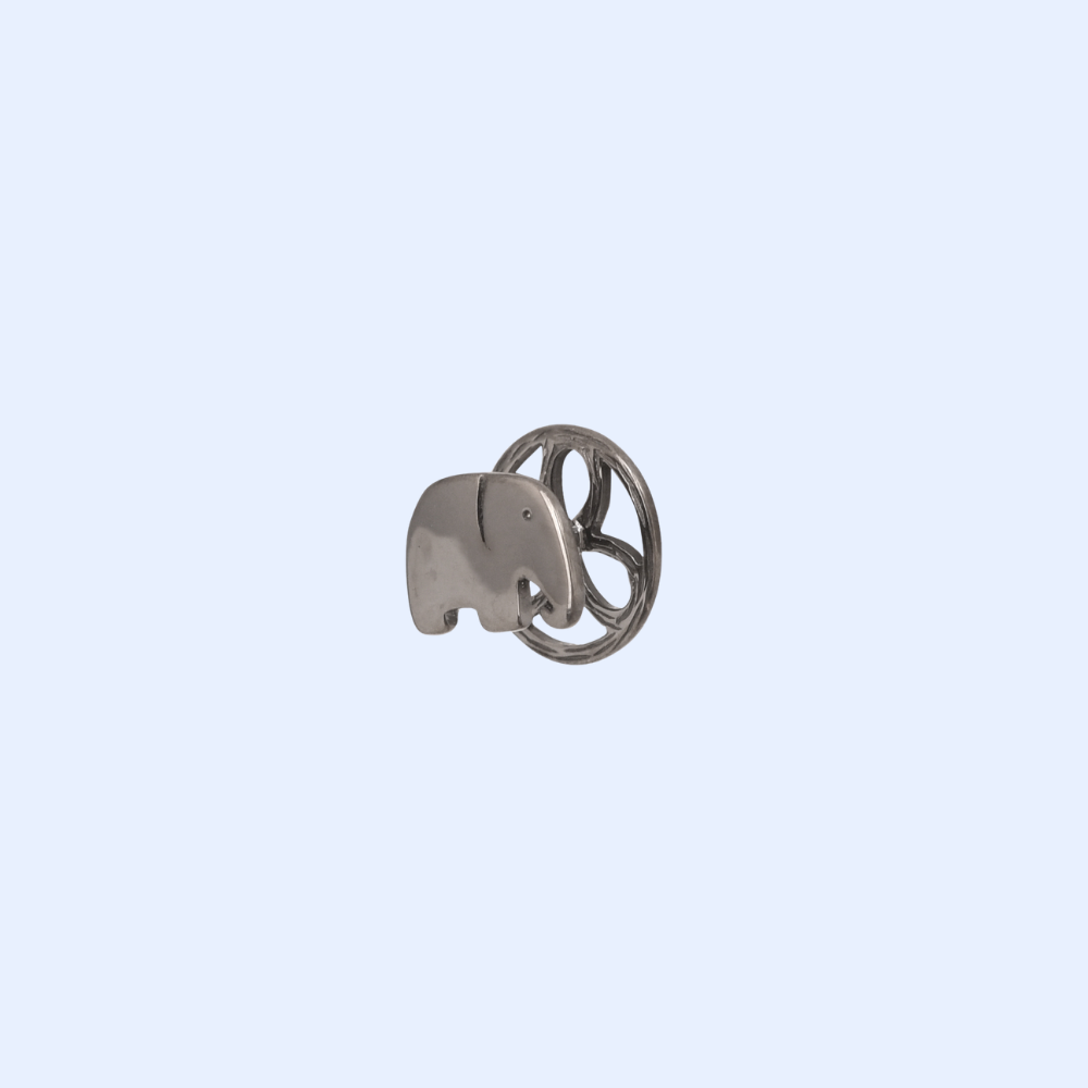 Black Elephant Kurta Buttons