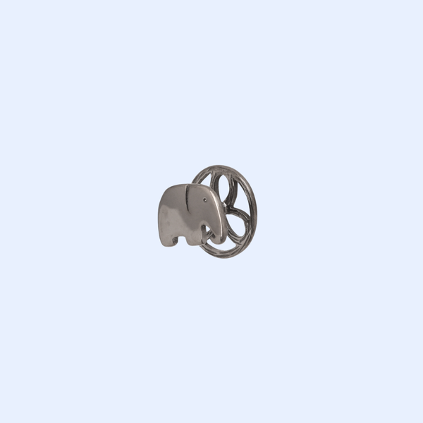 Black Elephant Kurta Buttons
