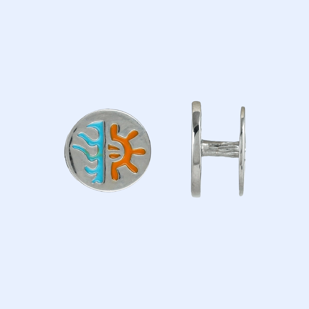 Dual Color Round Kurta Buttons