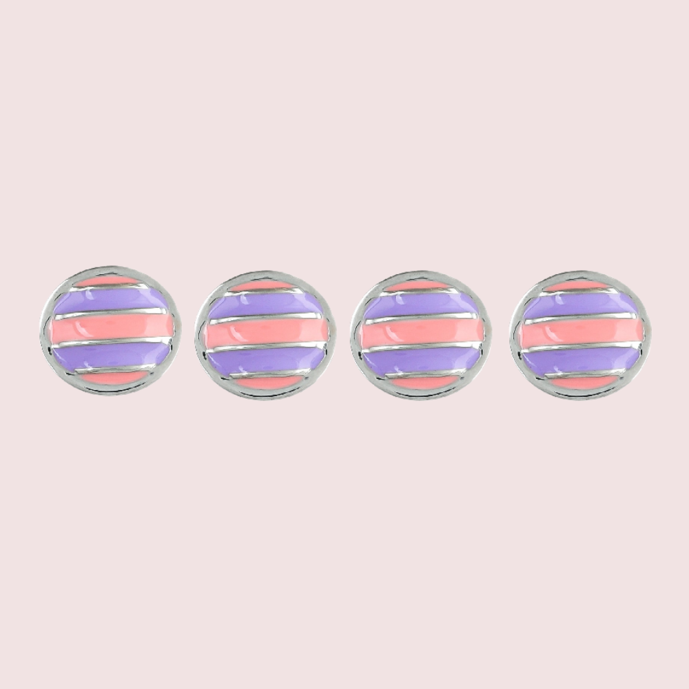 Dual Color Stripes Kurta Buttons
