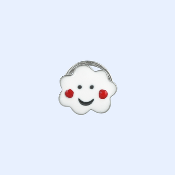 Multicolor Smiley Clouds Kurta Buttons