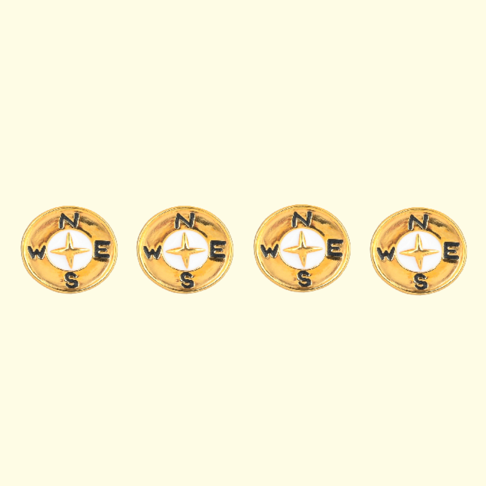 Golden Compass Kurta Buttons