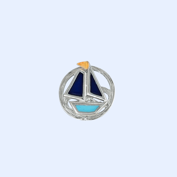 Blue Boat Kurta Buttons