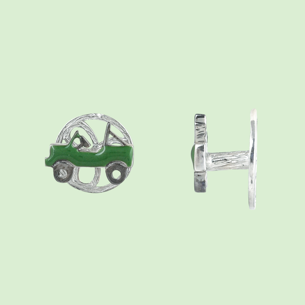 Green Jeep Kurta Buttons