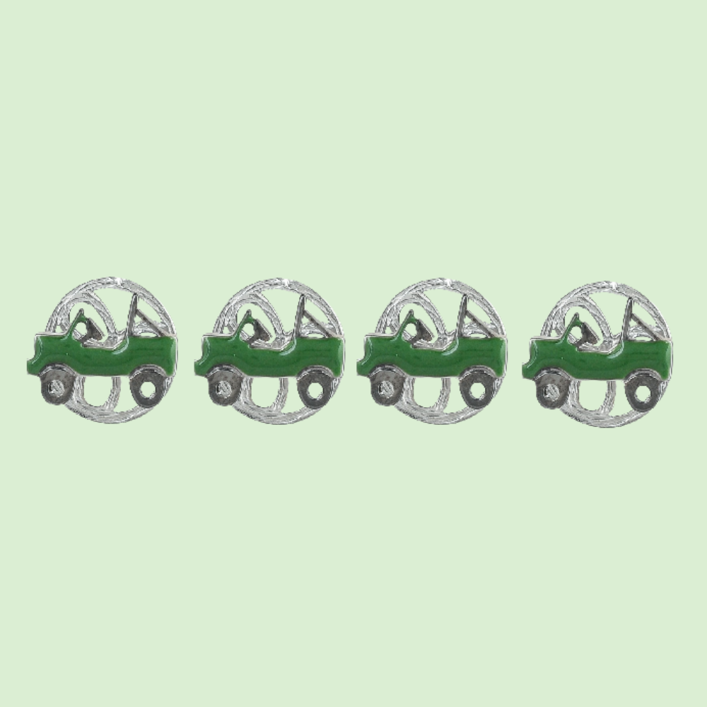 Green Jeep Kurta Buttons