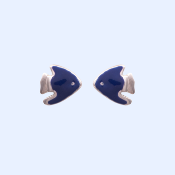 Blue Fish Earrings