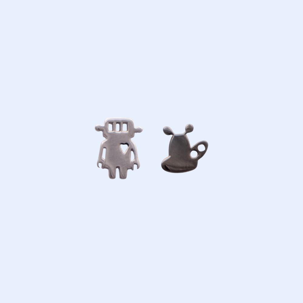 Robot Earrings
