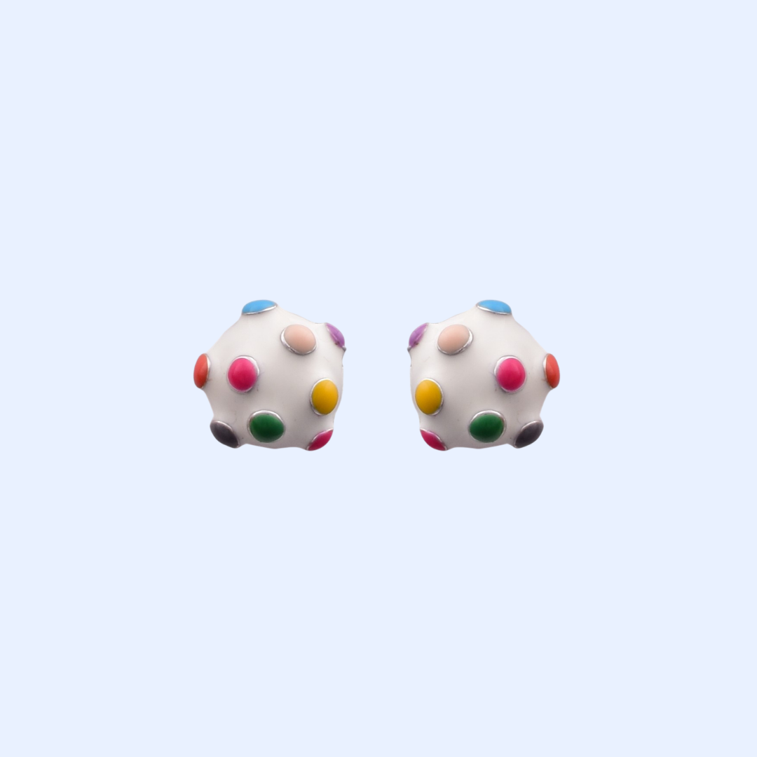 Multicoloured Sphere Earrings
