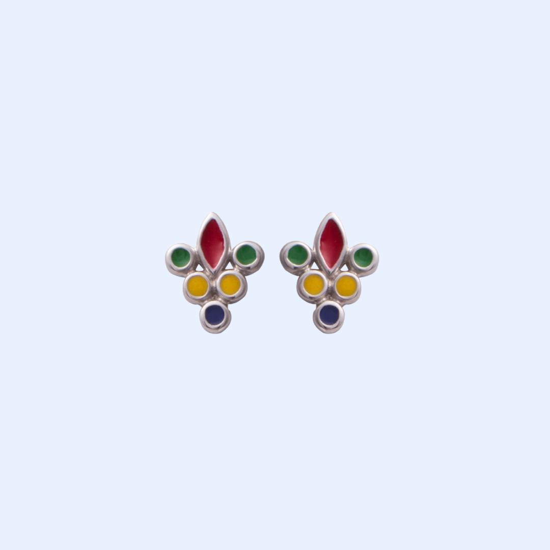 Multicoloured Geometrical Earrings