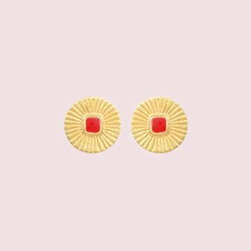 Textured Gold Earrings