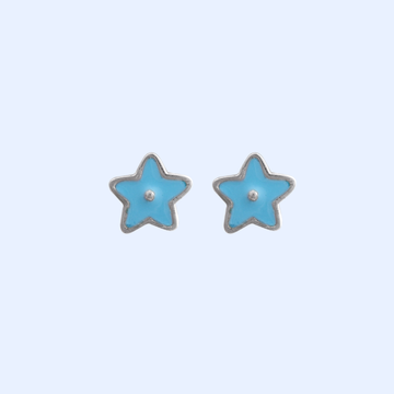 Blue Star Earrings