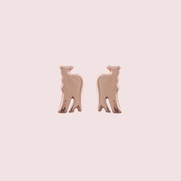 Rose Gold Plated Deer Earrings