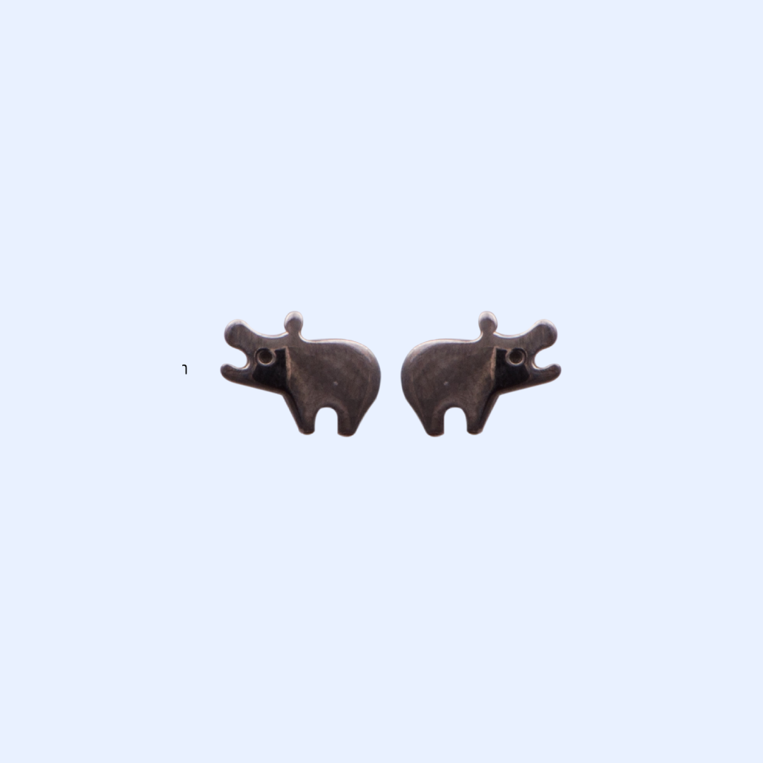 Hippo Earrings