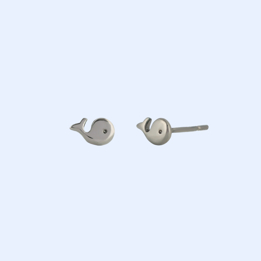 Whale Earrings