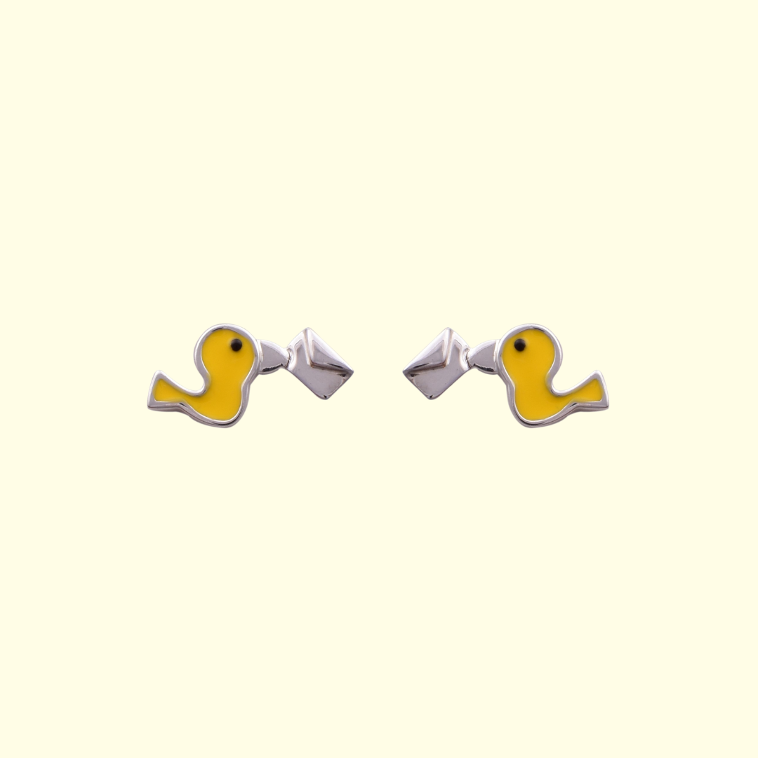 Yellow Bird Earrings