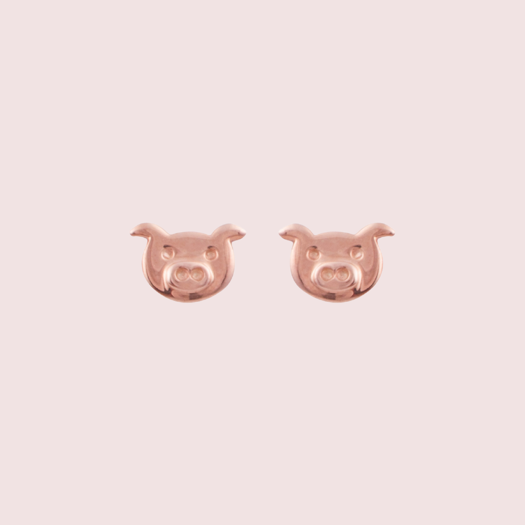 Pig Face Earrings