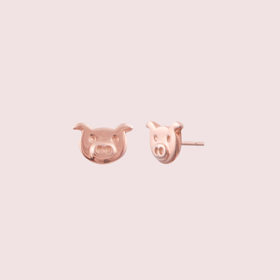 Pig Face Earrings