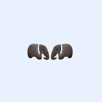 Plated Elephant Earrings