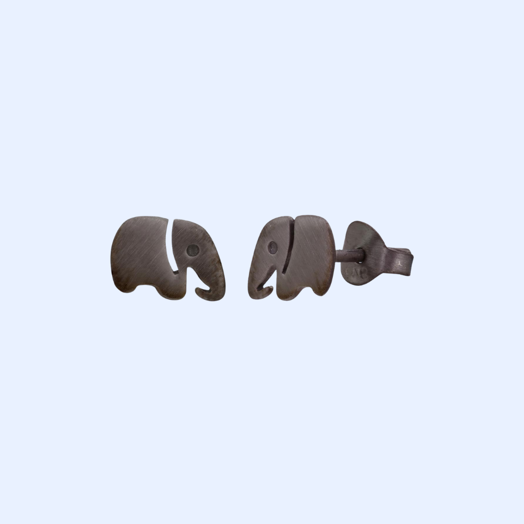 Plated Elephant Earrings