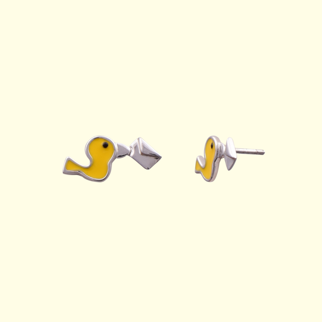 Yellow Bird Earrings