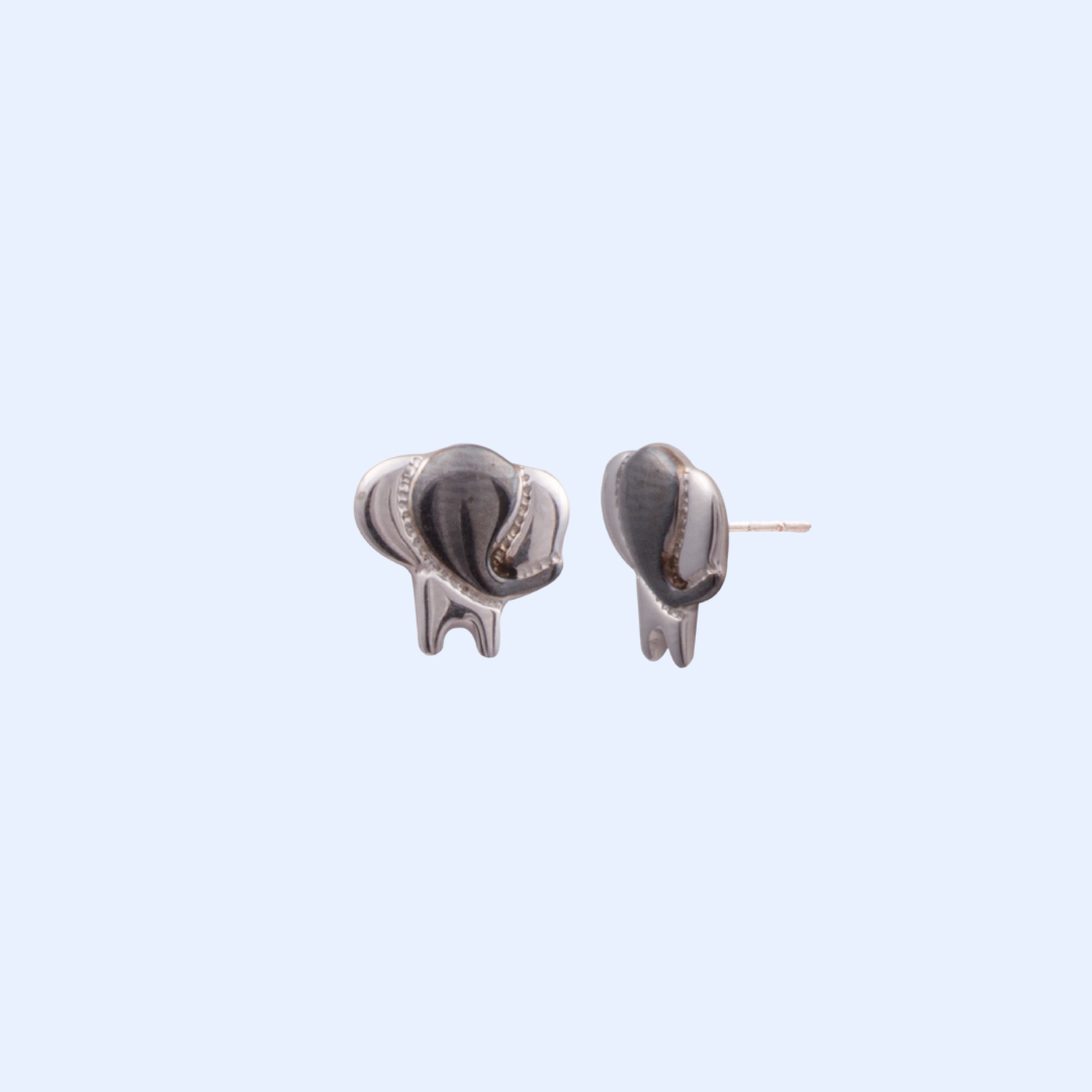 Abstract Elephant Earrings