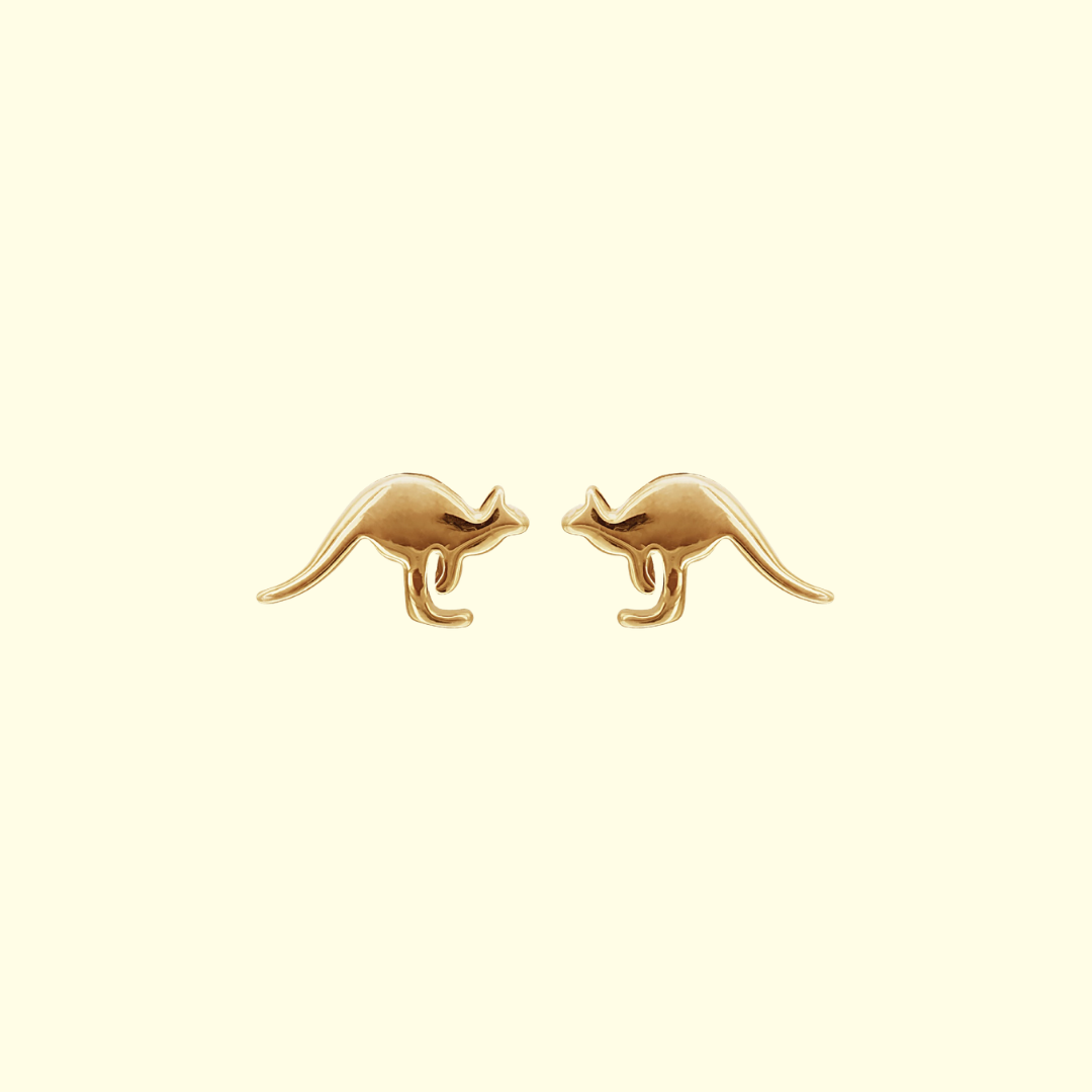 Gold Plated Kangaroo Earrings