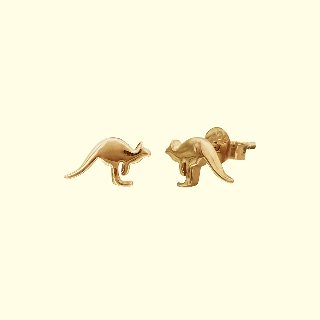 Gold Plated Kangaroo Earrings