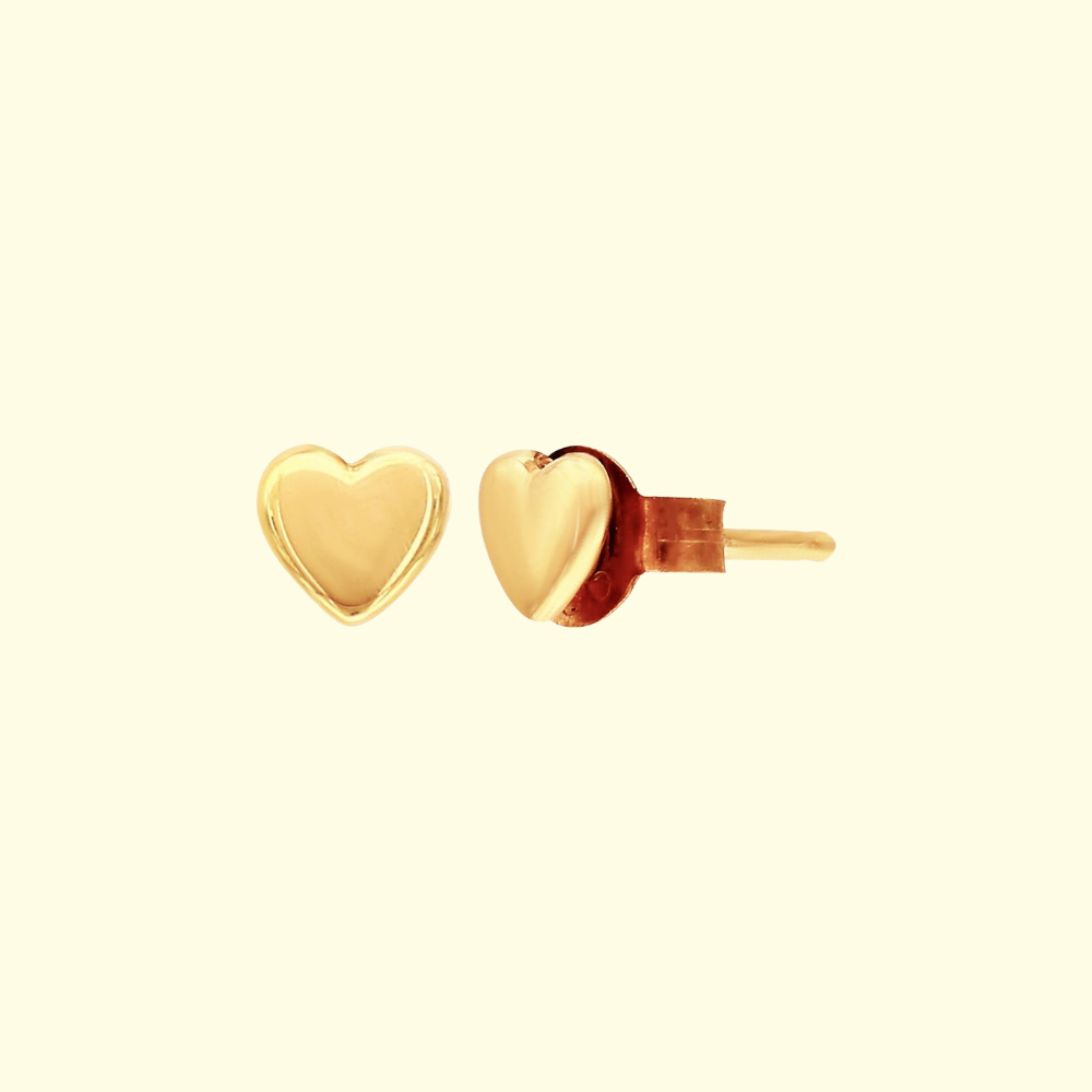 Gold Plated Heart Earrings