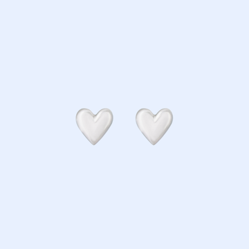 Silver Heart Earrings