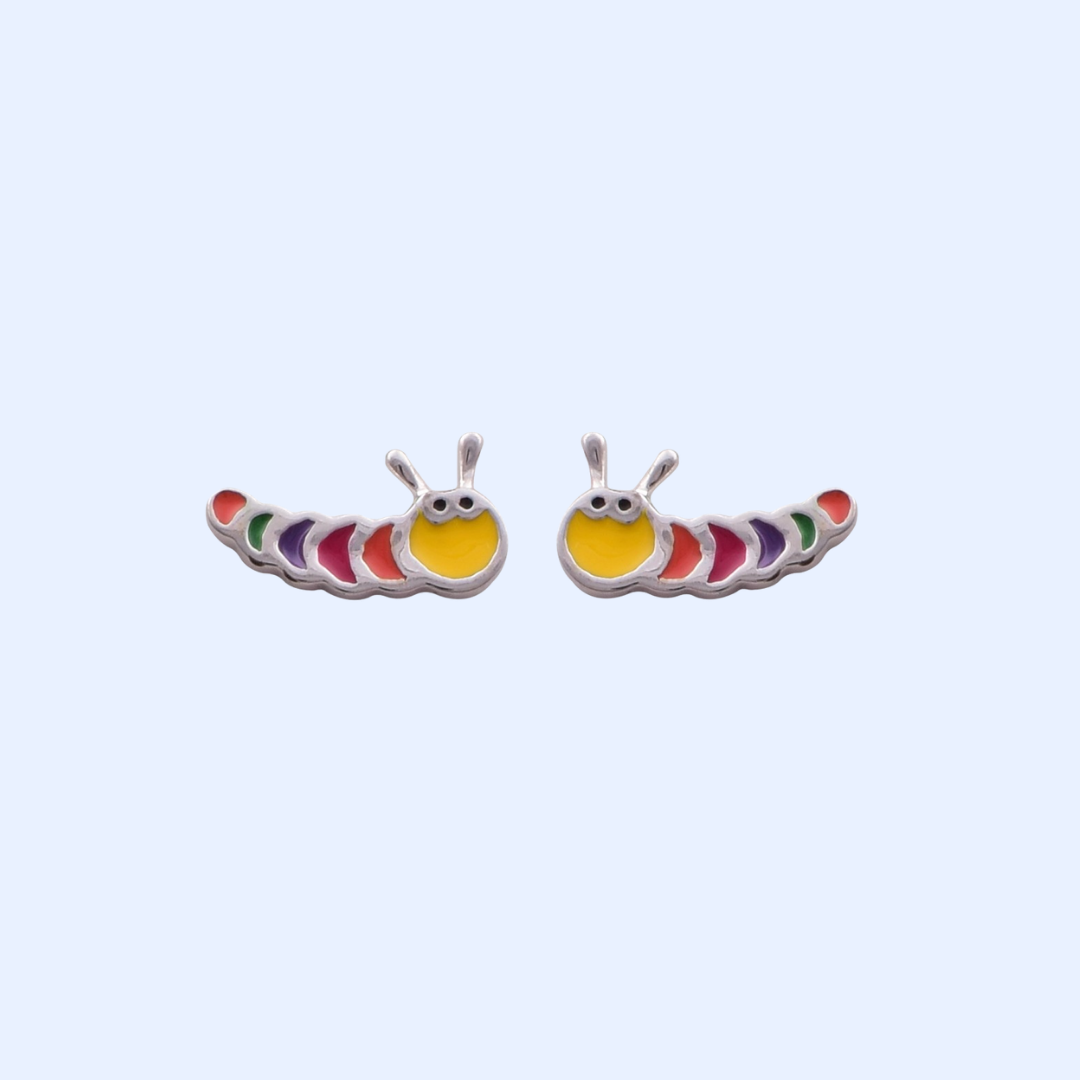 Colorful caterpillar Earrings