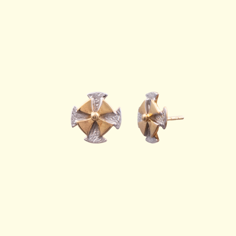 Abstract Fan Earrings