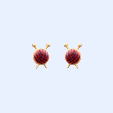 Mismatched Yarn Earrings