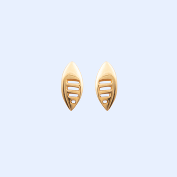 Lined Leaf Earrings