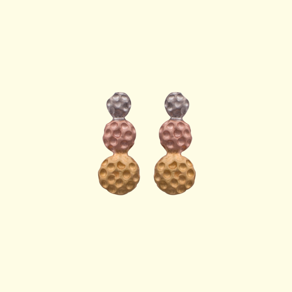 Tri Color Earrings